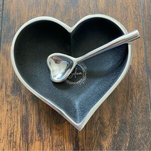 Believe Metal Heart Bowl and Spoon